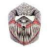 Blood-Teeth Style Face Mask (Grey Red)