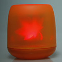 Blow Sensitive LED Electronic Flameless Light Projection Candle - Maple leaves (3 AG13)
