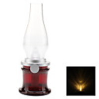 Blow Sensor Coal Lamp Design 3W Warm White Rechargeable LED Light (USB)