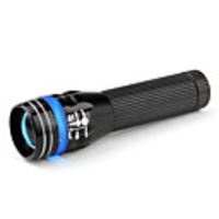 Blue and Black 3W 3-Mode Zoom Fosus Adjustable Flashlight (1xAA)
