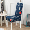 Blue Christmas Print Super Soft Chair Cover Stretch Removable Washable Dining Room Chair Protector Slipcovers Home Decor Dining Room Seat Cover miniinthebox