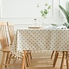 Blue Daisy Printed Garden Cotton Linen Tablecloth Tablecloth