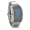 Blue Fiction - Metal Alloy LED Watch with Scrolling Text