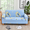 Blue Floral Print Dustproof All-powerful Slipcovers Stretch Sofa Cover Super Soft Fabric Couch Cover with One Free Boster Case(Chair/Love Seat/3 Seats/4 Seats) miniinthebox