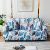 Blue Leaves Print Dustproof All-powerful Slipcovers Stretch Sofa Cover Super Soft Fabric Couch Cover with One Free Boster Case(Chair/Love Seat/3 Seats/4 Seats) miniinthebox