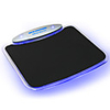 Blue LED Light Mousepad Mouse Pad Mat With 4 Ports USB HUB