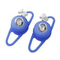 Blue Light 3-Mode Tie-On Bike Light Keychains (2-Keychain Set)(YT-L120)
