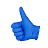 Blue Nitrile Exam Latex-Free Tattoo Gloves Medium