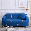 Blue Print 1-Piece Sofa Cover Couch Cover Furniture Protector Soft Stretch Slipcover Spandex Jacquard Fabric Super Fit for 1~4 Cushion Couch and L Shape Sofa, Easy to Install(1 Free Cushion Cover)