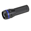 Blue Ring Adjustable Focus 3-Mode Flashlight(3W, 130LM, Black)