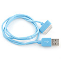 Blue Sycn and Charge Cable for iPad 2/iPad/iPhone 4, 3G, 3GS (1m Length)