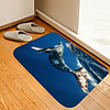 Blue Whale Digital Printing Floor Mat Flowers Kitten Girl Modern Bath Mats Nonwoven / Memory Foam Novelty Bathroom