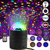Bluetooth Sound Activated Strobe Light Crystal Magic Ball Party Lights Rotating Disco XMAS LED Stage Lights Home Projector Lamp