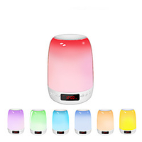 Bluetooth Speaker Night Lights Alarm Clock Bluetooth Speaker Touch Control Bedside lamp with White Noise Dimmable Multicolor Changing LED Table Lamp for Bedroom miniinthebox