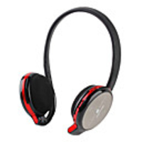 Bluetooth V2.1EDR On-ear Stereo Voice Dial Micro SD Support Headphone(Black and Red)