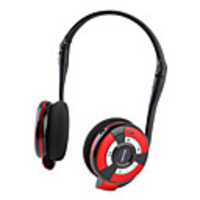 Bluetooth V2.1EDR Vibration On-ear Stereo Voice Dial Micro SD Support Headphone(Black and Red)
