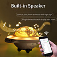Bluetooth Version UFO Star Projector Lamp Sleep Night Lights Rotating Lamp