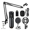 BM800 Professional Suspension Microphone Kit Live Broadcasting Recording Condenser Microphone Set for Computer Karaoke KTV