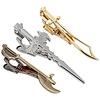 bmc mens 3pc gold silver sword edition medieval weapons tie clip collection set