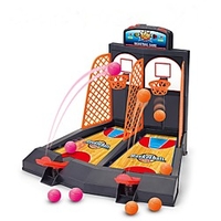 Board Game Mini Finger Basketball Shooting Game Basketball Hoop Basketball Hoop Set Portable Professional Focus Toy Relieves ADD,  ADHD,  Anxiety,  Autism Adjustable Fun Classic Theme Indoor Plastics 3