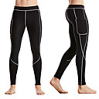 Body Shaper Slimming Pants Shapewear Sports Chinlon Nylon Neoprene Yoga Gym Workout Pilates Stretchy Weight Loss Tummy Fat Burner Hot Sweat For Men