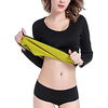 Body Shaper Sweat Waist Trainer Corset Long Sleeve Shirt Sports Neoprene Exercise Fitness Gym Workout Workout Stretchy No Zipper Slimming Weight Loss Tummy Fat Burner For Women Abdomen miniinthebox