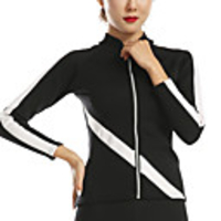 Body Shaper Sweat Waist Trainer Jacket Shapewear Sports Nylon Polyster Yoga Gym Workout Pilates Stretchy Weight Loss Tummy Fat Burner Hot Sweat For Women