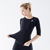 Body Shaper Sweat Waist Trainer Shirt Shapewear Sports Chinlon Nylon Polyster Yoga Gym Workout Pilates Stretchy Weight Loss Tummy Fat Burner Hot Sweat For Women