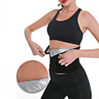 Body Shaper Sweat Waist Trimmer Sweat Waist Trainer Corset Sports Polyster Yoga Gym Workout Pilates Adjustable Durable Weight Loss Tummy Fat Burner Hot Sweat For Women