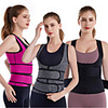 Body Shaper Sweat Waist Trimmer Sweat Waist Trainer Corset Sports Polyster Yoga Gym Workout Pilates Adjustable Weight Loss Tummy Fat Burner Hot Sweat For Women