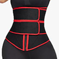 Body Shaper Sweat Waist Trimmer Sweat Waist Trainer Corset Sports Spandex Neoprene Yoga Gym Workout Pilates Adjustable Durable Weight Loss Tummy Fat Burner Hot Sweat For Women
