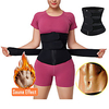 Body Shaper Sweat Waist Trimmer Sweat Waist Trainer Corset Sports Spandex Neoprene Yoga Gym Workout Pilates Adjustable Durable Weight Loss Tummy Fat Burner Hot Sweat For Women