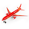 Boeing 777 Air Plane Model Aircraft Toys Cartoon Music Light Pull Back Vehicles Plastic Alloy Kid