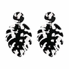 bohemia flower palm leaf stud alloy earrings colorful sequin for women jewelry(gn0005) (colour e)