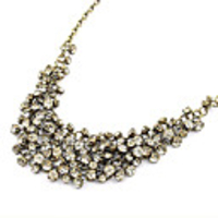Bohemian Alloy Necklace With Diamond Mounted