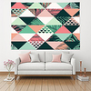 Bohemian Boho Wall Tapestry Art Decor Blanket Curtain Picnic Table Cloth Hanging Home Bedroom Living Room Decoration Polyester Geometric Triangle Plant Leaf