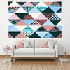 Bohemian Boho Wall Tapestry Art Decor Blanket Curtain Picnic Table Cloth Hanging Home Bedroom Living Room Decoration Polyester Geometric Triangle Plant Leaf