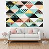 Bohemian Boho Wall Tapestry Art Decor Blanket Curtain Picnic Table Cloth Hanging Home Bedroom Living Room Decoration Polyester Geometric Triangle Plant Leaf