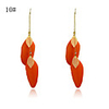 Bohemian Circle Feather Alloy Earrings