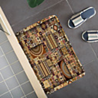 Bohemian Ethnic Style Pattern Carpet Door Mat Bedroom Living Room Carpet Study Room Carpet Kitchen Bathroom Anti-slip Mat