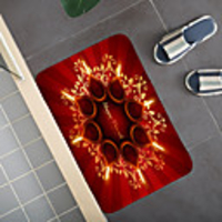Bohemian Ethnic Style Pattern Carpet Door Mat Bedroom Living Room Carpet Study Room Carpet Kitchen Bathroom Anti-slip Mat