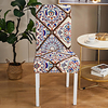Bohemian Floral Print Super Soft Chair Cover Stretch Removable Washable Dining Room Chair Protector Slipcovers Home Decor Dining Room Seat Cover miniinthebox