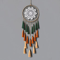 Bohemian tassel dream catcher large circle lace Home Decoration pendant friend gift miniinthebox