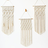 Boho 1 pcs Hand Woven Macrame Wall Tapestry Bohemian Boho Art Decor Blanket Curtain Hanging Home Bedroom Living Room Decoration Nordic Handmade Tassel Cotton Geometric miniinthebox