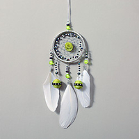 Boho Dream Catcher Handmade Gift Wall Hanging Decor Art Ornament Feather Bell Bead Flower 8.534cm For Kids Bedroom Wedding Festival miniinthebox