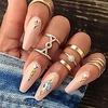 boho finger ring set crystal star joint knuckle ring waterdrop and sun carved finger rings for women and girls(pack of 17) (1)