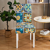 Boho Floral Print Super Soft Chair Cover Stretch Removable Washable Dining Room Chair Protector Slipcovers Home Decor Dining Room Seat Cover miniinthebox