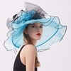 Boho Organza / Poly / Cotton Blend Headwear with Rhinestone / Cascading Ruffles / Flower 1 PC Wedding / Holiday Headpiece miniinthebox