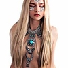 boho statement turquoise necklace dancer necklace crossover harness bikini waist belly sexy body chains for women (waist 05)