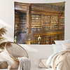 Book Shelf Library Wall Tapestry Art Decor Blanket Curtain Hanging Home Bedroom Living Room Decoration Polyester miniinthebox